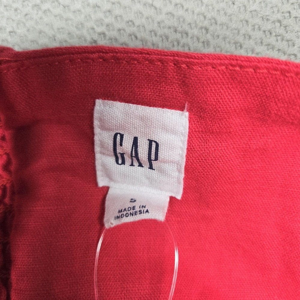 GAP Dress Womens S Pink Sundress Fit & Flare Short Sleeveless Smocked Strappy‎ - Picture 14 of 15
